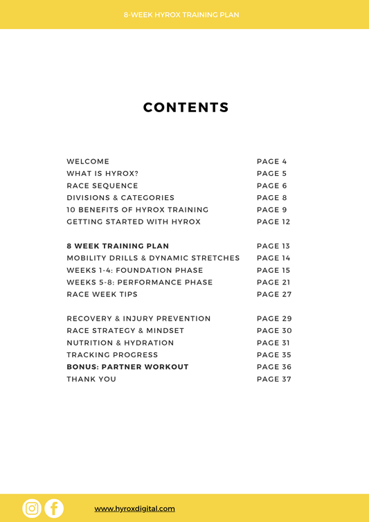 The Ultimate 8-Week HYROX Training Guide